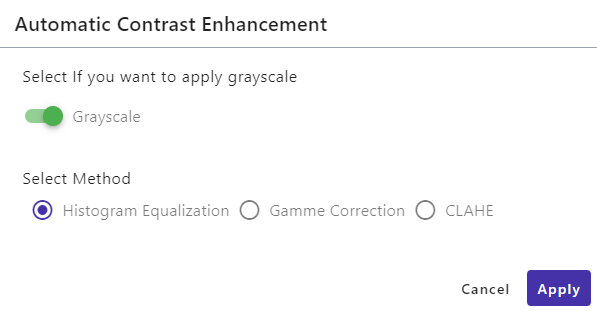  Preprocessing (for grayscale images)